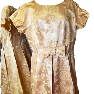 True Plus Size Vintage Rose Gold Cocktail Dress